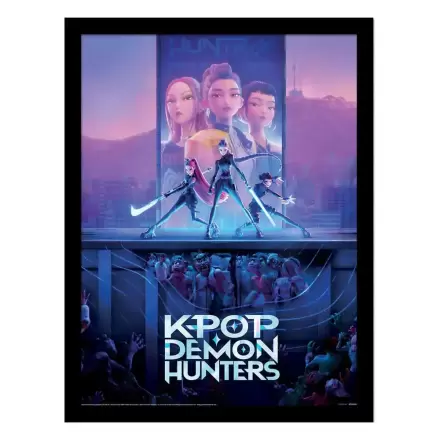 KPop Demon Hunters Sammler-Kunstdruck Gerahmtes Poster Film Key Art Produktfoto