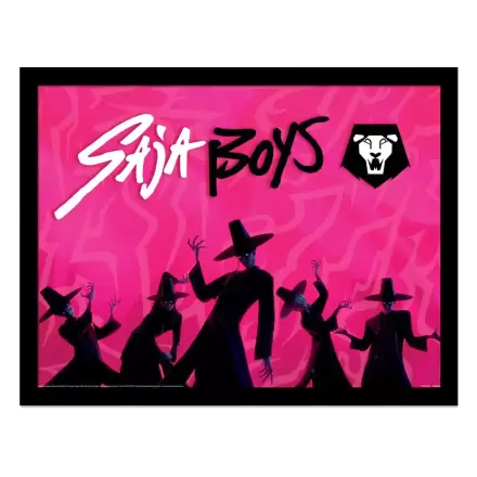 KPop Demon Hunters Sammlerstück Bild Gerahmtes Poster Saja Boys Idol Produktfoto