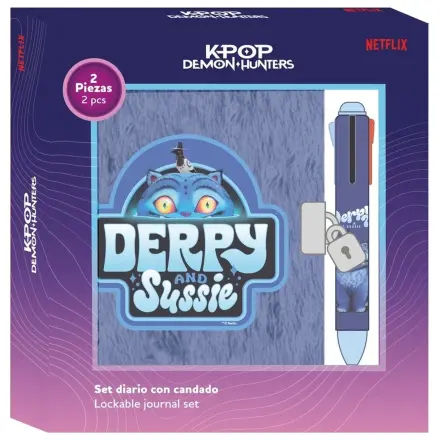 Kpop Demon Hunters Derpy Tagebuch Set + 4-Farben Stift Produktfoto