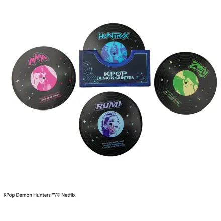 KPop Demon Hunters Set aus 4 Untersetzer Hunters & Demons Soundtrack Produktfoto