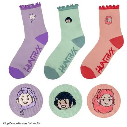 KPop Demon Hunters Socken Set mit 3 HUNTR/X Produktfoto