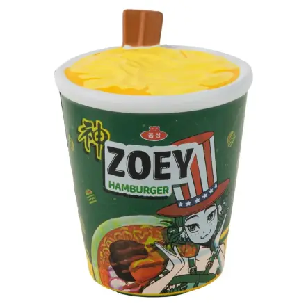 KPop Demon Hunters Squishy Anti-Stress Figur Zoey Hamburger Nudeln Produktfoto