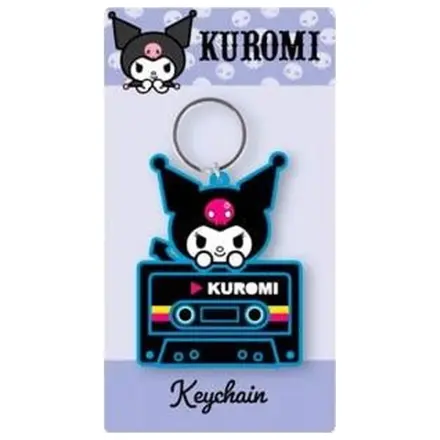 Kuromi Blauer Gummi-Schlüsselanhänger Produktfoto
