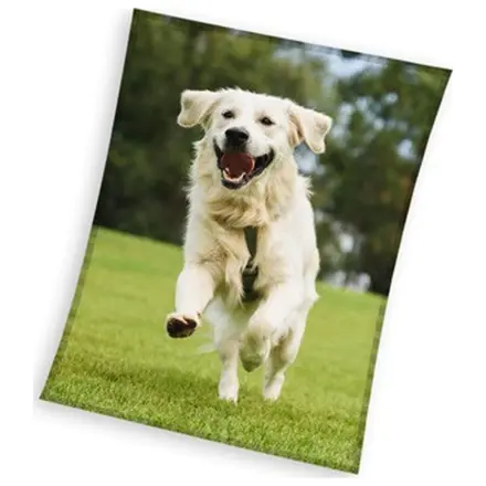 Dog Happy Tail Retriever Fleece Decke 150x200cm Produktfoto