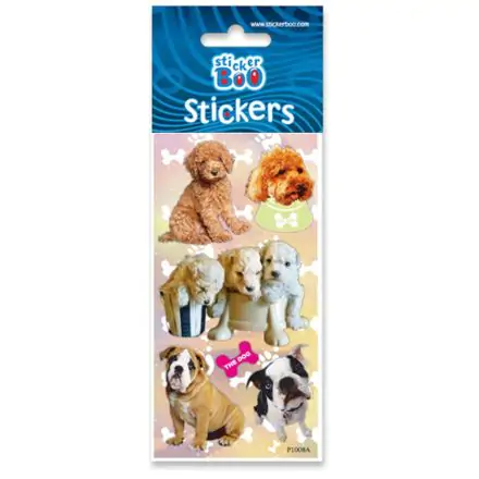 Hund Aufkleber mit silberfarbener Verzierung Produktfoto