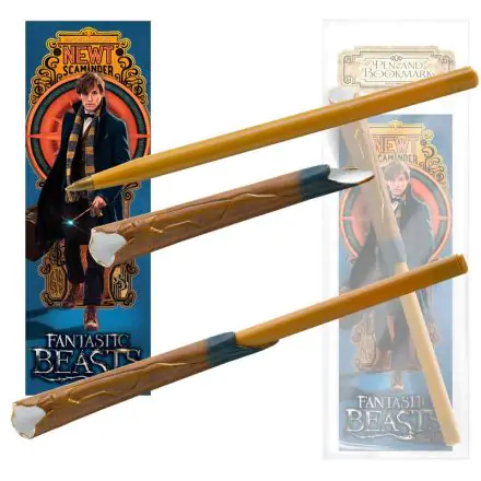 Fantastic Beasts Newt Scamander Zauberstab-Kugelschreiber und Lesezeichen Produktfoto