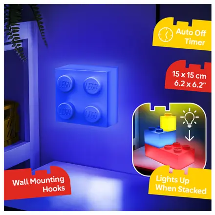 LEGO blauer Stein 2x2 Light Brick Produktfoto