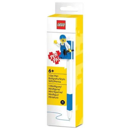 Lego blauer Gelschreiber mit Minifigur Produktfoto