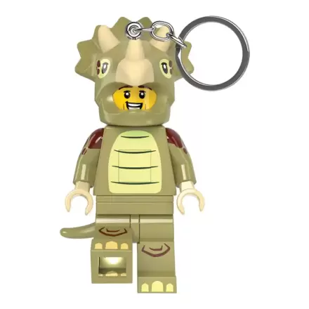 LEGO Minifigures Light-Up Schlüsselanhänger Triceratops Costume 8 cm Produktfoto