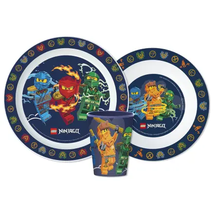 Lego Ninjago Elementares Dinner Set, Mikroplastik Set, mit 260 ml Tasse Produktfoto