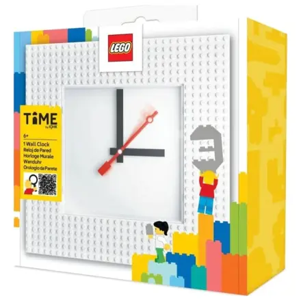 Lego Wanduhr Time by IQHK Weiß Produktfoto