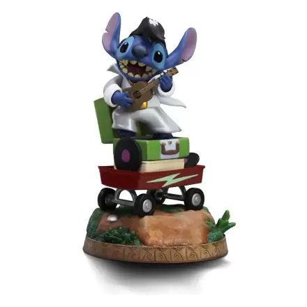 Lilo & Stitch Art Scale Statue 1/10 Stitch King of Rock 17 cm termékfotója