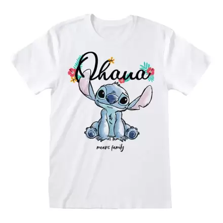 Lilo & Stitch T-Shirt Ohana Means Family White termékfotója