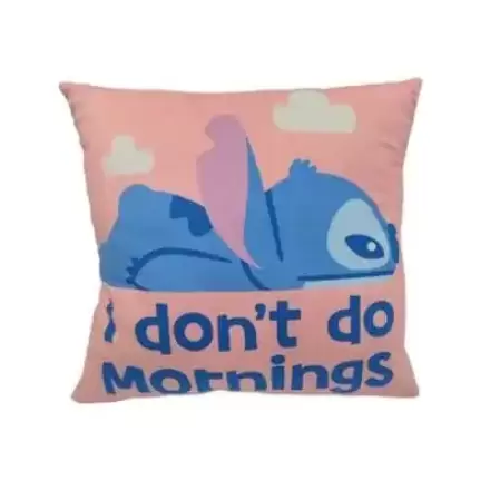 Lilo & Stitch Kissen Stitch I don't do mornings 40 cm termékfotója