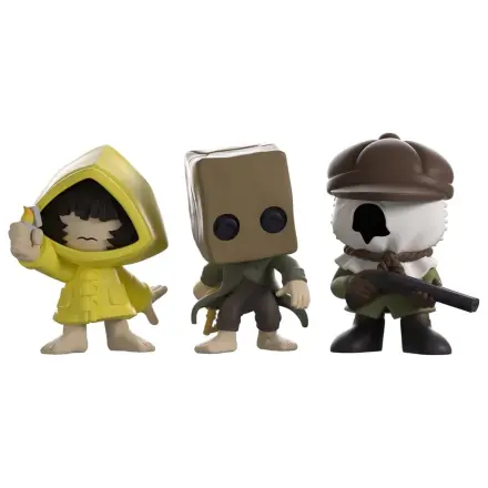 Little Nightmares II Minitooz 3er-Pack Figuren Mono, Six & Hunter 7 cm Produktfoto