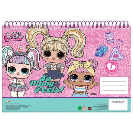 LOL Surprise Many Feels A/4 Spiral Skizzenbuch, 30 Blätter Produktfoto