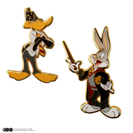 Looney Tunes Ansteck-Pins 2er-Pack Bugs Bunny & Daffy Duck at Hogwarts Produktfoto