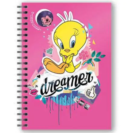 Looney Tunes Notizbuch with 3D-Effekt Tweety Dreamer Produktfoto