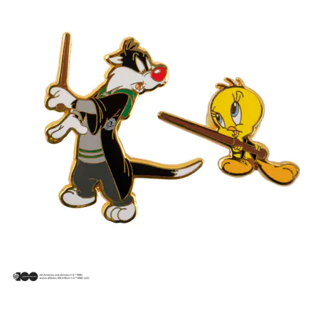 Looney Tunes Ansteck-Pins 2er-Pack Tweety & Sylvester at Hogwarts Produktfoto