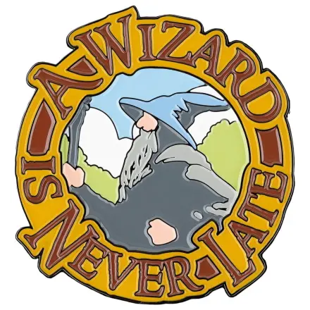 Lord of the Rings Magnet Ein Zauberer ist nie zu spät (Emaille) 7 cm Produktfoto