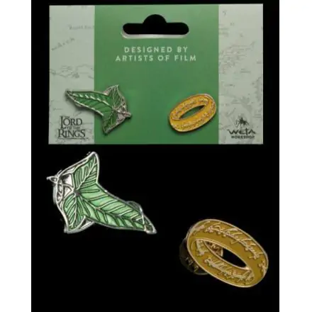 Herr der Ringe Ansteck-Pin Doppelpack Elfen Leaf & One Ring termékfotója