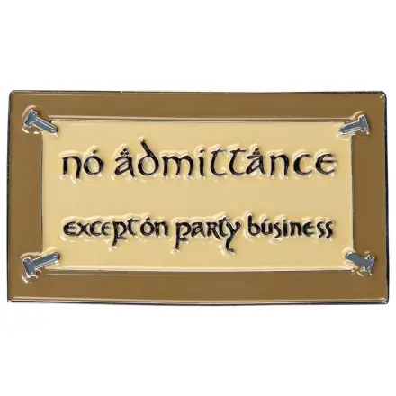 Lord of the Rings Magnet kein Zutritt (Emaille) 7 cm Produktfoto