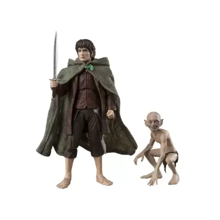 Herr der Ringe S.H. Figuarts Actionfiguren Frodo Beutlin & Gollum termékfotója