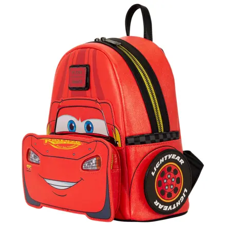 Loungefly Disney Pixar Cars 20th Anniversary Lightning McQueen Metallic Light-Up Rucksack 26cm Produktfoto