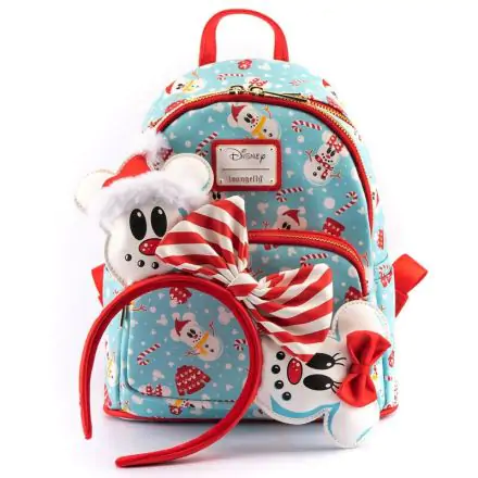 Disney by Loungefly Rucksack & Haarreif set Minnie & Mickey Snowman AOP Produktfoto