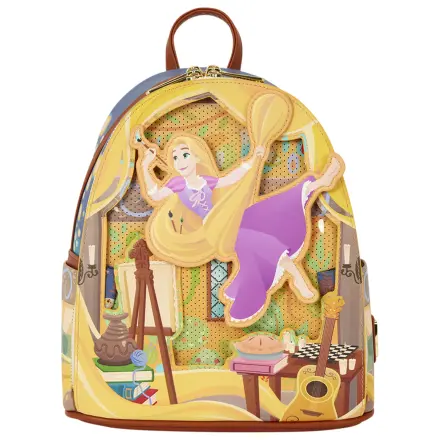 Loungefly Disney Tangled Rapunzel Glow Pin Trader Rucksack 26cm Produktfoto
