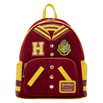 Loungefly Harry Potter Hogwarts Crest Varsity Jacket Rucksack 26cm termékfotója