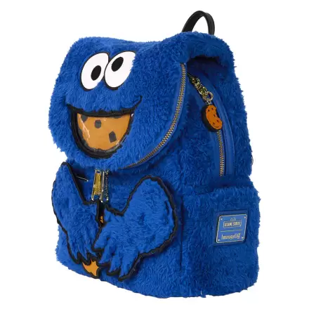 Loungefly Sesame Street Cookie Monster Plüsch Rucksack und Geldbörse termékfotója