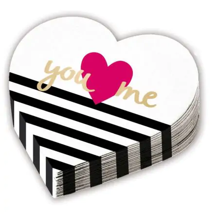 Love Servietten, 12 Stück, 32 cm Produktfoto