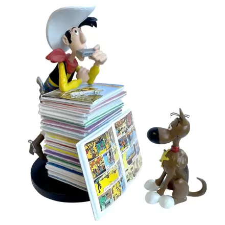 Lucky Luke: Lucky Luke and Rantanplan Stack of Comics Collector Figure Produktfoto