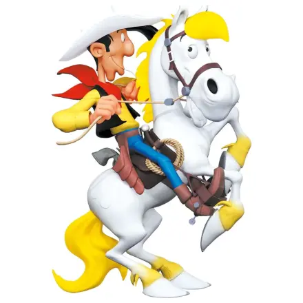 Lucky Luke Kunstharz Statue Lucky Luke on Rearing Jolly Jumper 25 cm Produktfoto