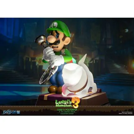 Luigi's Mansion 3 PVC Statue Luigi & Polterpup Collector's Edition 23 cm termékfotója