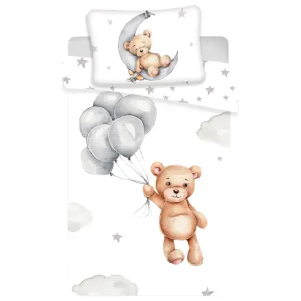 Maci Teddy Balloon Kinder Vorschul Bettbezug Set Produktfoto