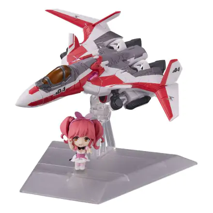 Macross Delta Tiny Session Fahrzeug mit Actionfigur VF-31C Siegfried (Mirage Farina Jenius Use) with Makina Nakajima 10 cm Produktfoto