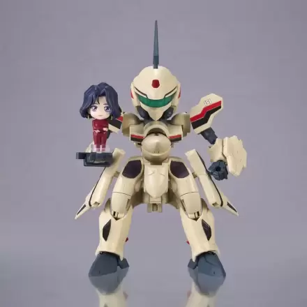 Macross Plus Tiny Session Fahrzeug mit Actionfigur YF-19 (Isamu Alva Dyson Use) with Myung Fang Love 11 cm Produktfoto