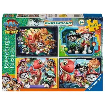 Paw Patrol Dino Movie puzzle 4x42 Teile Produktfoto