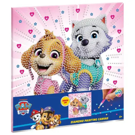 Paw Patrol Girls Power Diamond Painting Set auf Leinwand 30x30 cm Produktfoto