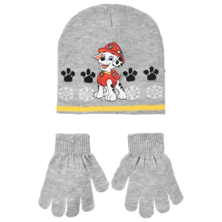Paw Patrol Marshall Grau Kinder-Hut und Handschuh-Set 54 cm Produktfoto