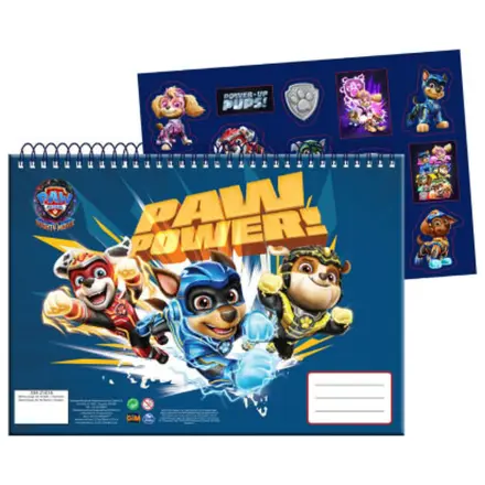 PAW Patrol Power Up A/4 Spiral-Skizzenbuch mit 40 Stickern Produktfoto