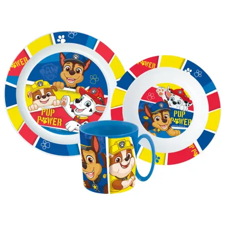 PAW Patrol Pup Power Geschirr Set, Micro Plastic Set mit Tasse Produktfoto