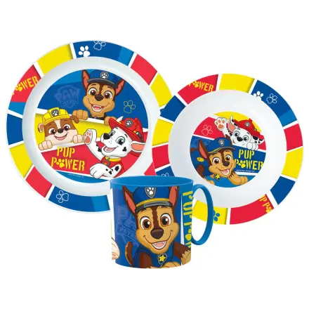 PAW Patrol Pup Power Geschirr-Set, Mikro-Plastik-Set mit Tasse Produktfoto