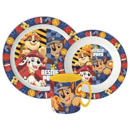 Paw Patrol Rescue Pups Geschirrset, Micro Kunststoff Set mit Tasse Produktfoto