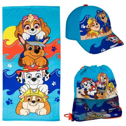 Paw Patrol Handtuch, Tasche und Baseballkappe Set Produktfoto