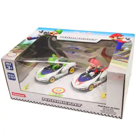 Mario Kart Mario + Yoshi Pull Speed 2-er Pack Autos termékfotója