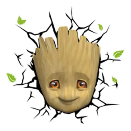 Marvel 3D LED Leuchte Baby Groot Face 3D termékfotója