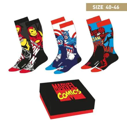 Marvel Socken 3er-Pack Avengers 40-46 termékfotója